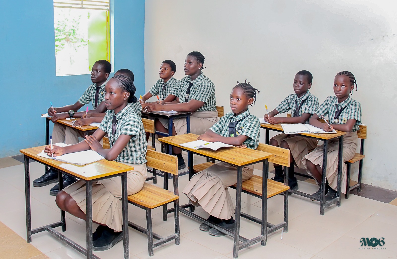 Students learning in class at Union Baptist Church Peculiar Schools