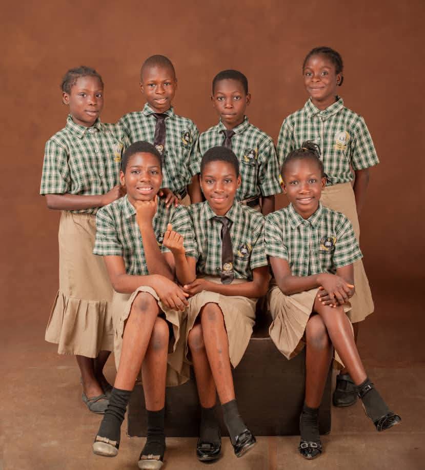 Union Baptist Church Peculiar Schools learners in uniform
